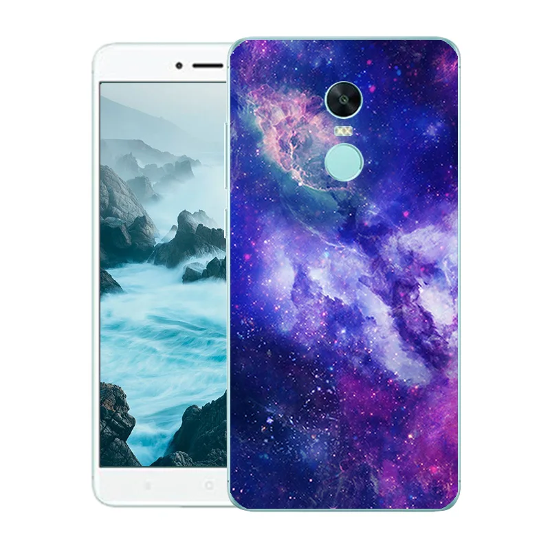 Мягкий силиконовый чехол для Xiaomi Redmi Note 4X 5 дюйма задняя крышка защитный с принтом