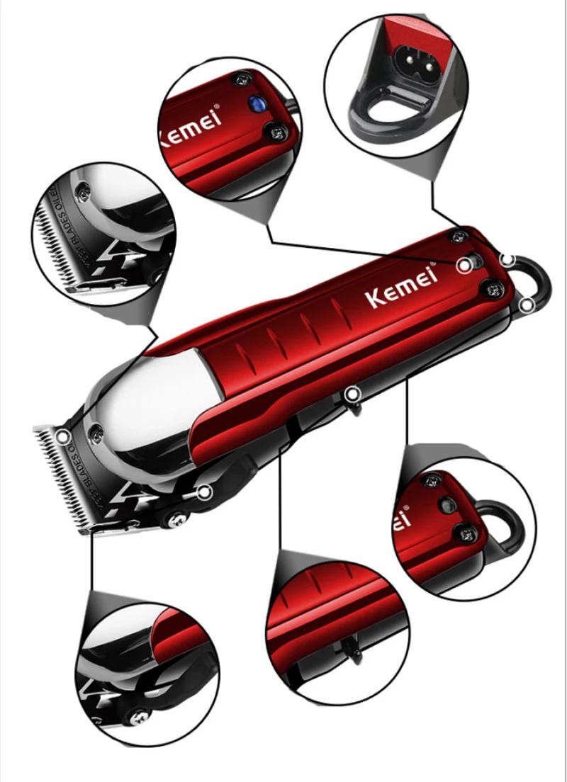 Kemei машинка для стрижки волос KM-2608 аккумуляторная машина Масляная голова триммер