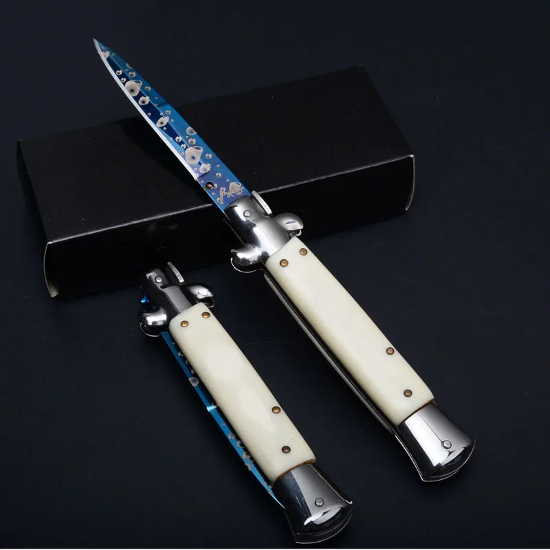 Итальянские карманные ножи с акриловой ручкой итальянский Крестный отец стилет