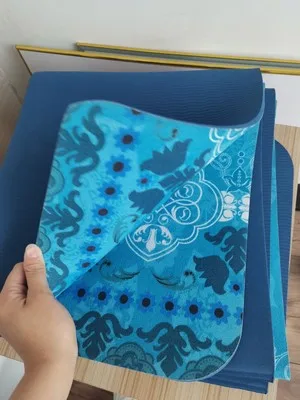 

183cm*68cm*5mm Non-Slip Yoga Mat Natural Suede Breathable TPE Exercise Mat Foldable Portable Fitness Gym Pilates Meditation Mat