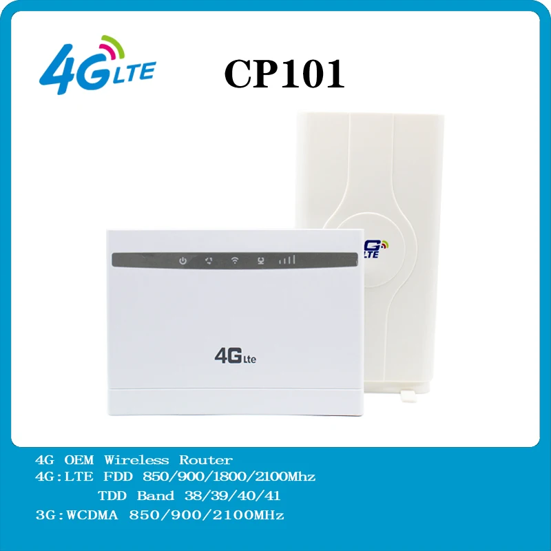 

Unlocked 4G OEM Wireless Router 4G LTE 100Mbps CPE WIFI ROUTER Modem with Sim Card Slot with Antenna PK B315,B593,B525,E5186