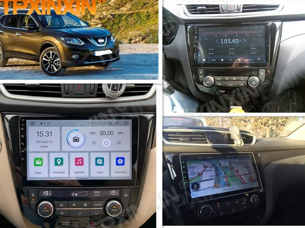 2 Din Carplay Android радиоприемник для Nissan QASHQAI X Trail 2014 2015 2016 2017 2018 2019 GPS навигации