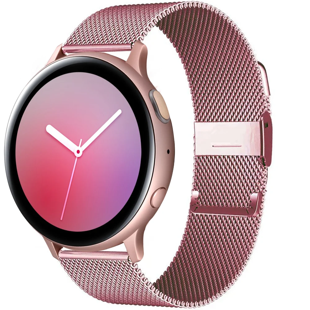 

Ремешок «Миланская петля» для Huawei watch GT 2-2e-Pro, браслет для Samsung Galaxy watch 3 45 мм/46 мм/42 мм/Active 2 44 мм 40 мм, 20 мм/22 мм