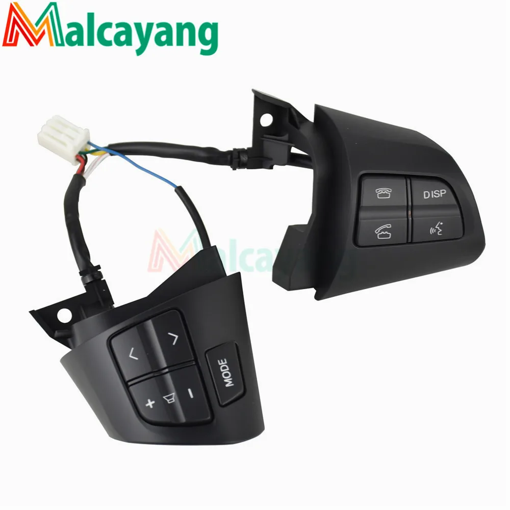 black Новинка Высокое качество для TOYOTA COROLLA 2007-2013 с кабелем рулевое колесо аудио кнопка управления 84250-02230 - Цвет: black