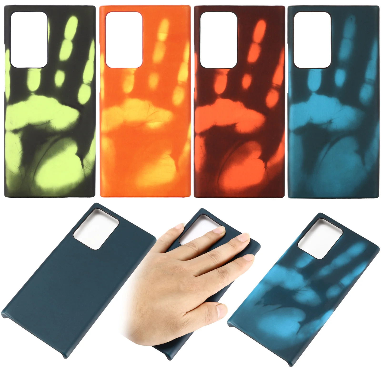 

Suitable for Samsung note20 thermal sensing mobile phone case a02s inner velvet thermal sensing temperature discoloration hard