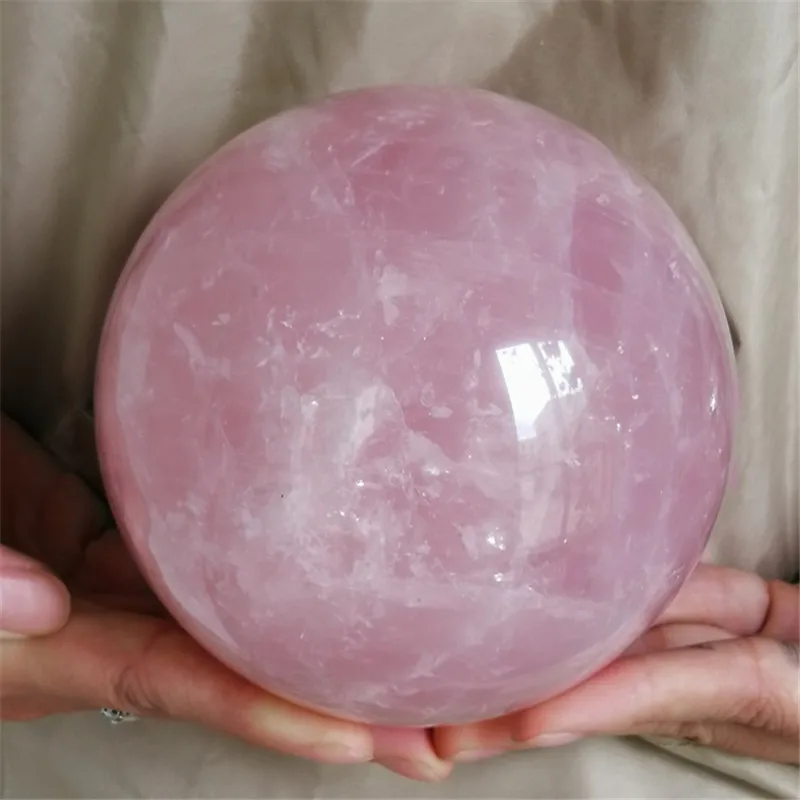 

Wholesale Custom Natural Healing Pink Rose Quartz Magic Crystal Stone Sphere Ball 60mm-130mm 1pc