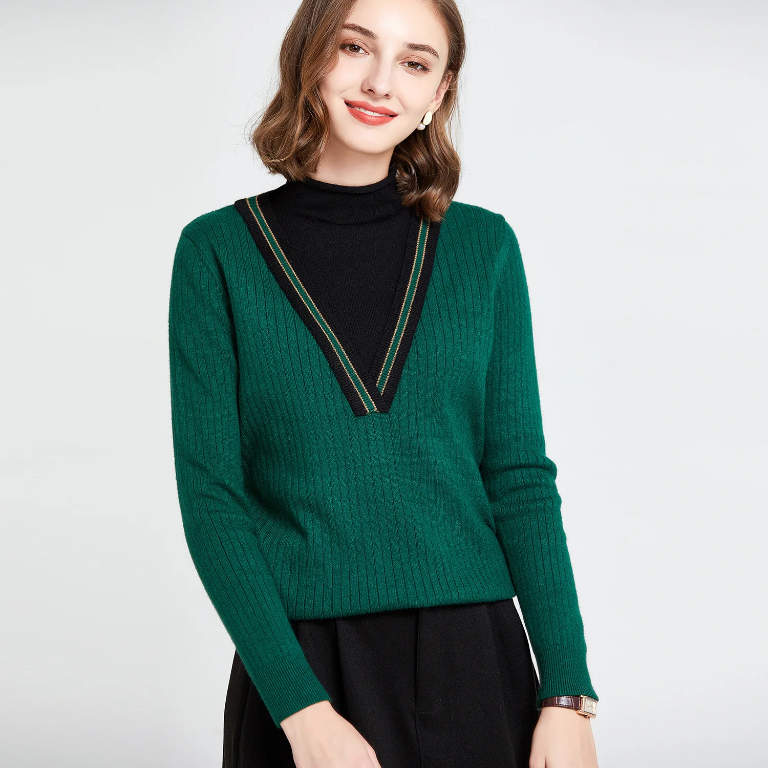 

Autumn Winter basic oversize thick Sweater pullovers Women 2022 Slim cashmere turtleneck Sweater Pullover female Long Sleeve