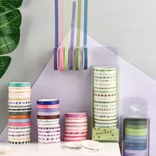20 шт./упак. многоцветная лента Washi Скрапбукинг Скотч для монтажа светодиодных лампочек Бумага японский стикер для канцелярских товаров для украшения ежедневно блокнот ручной работы 20 шт./упак. многоцветная лента Washi Скрапбукинг Скотч для монтажа светодиодных лампочек Бумага японский стикер для канцелярских товаров для украшения ежедневно блокнот ручной работы