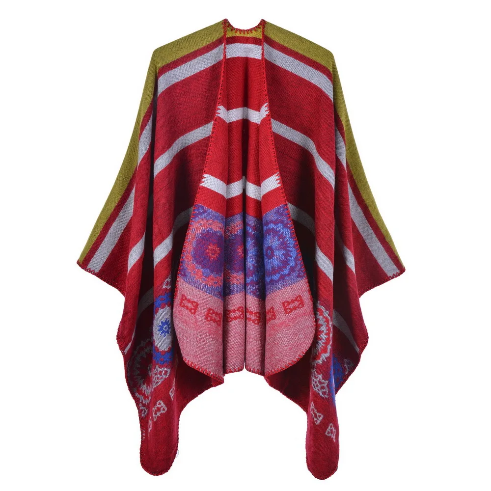 

Shawl Four Seasons Air-Conditioned Room Cold-Proof Cloak Blanket Bufanda Pashmina Universal Multifunctional Cloak Wraps
