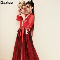 women hanfu clothing female chinese traditional costume anient tang dynasty dress lady stage dance wear oriental swordsman suit