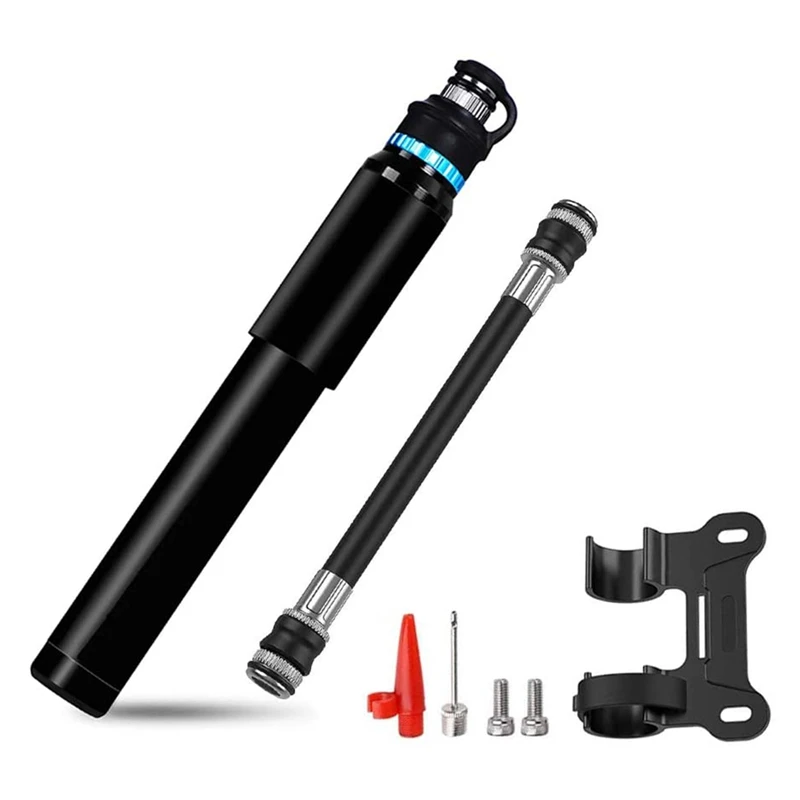 

Портативный велосипедный мини-насос Compaty Presta и Schrader Valve с высоким давлением 140 PSI, ручной велосипедный насос для шин