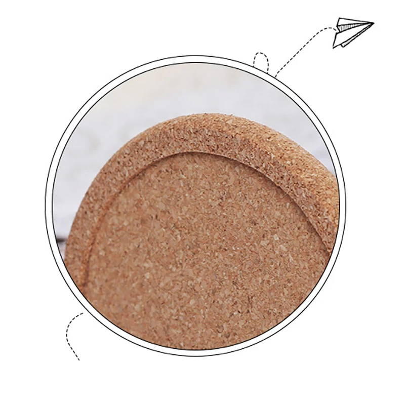 Набор круглых деревянных подставок из пробки 5/10/20 шт. | Дом и сад