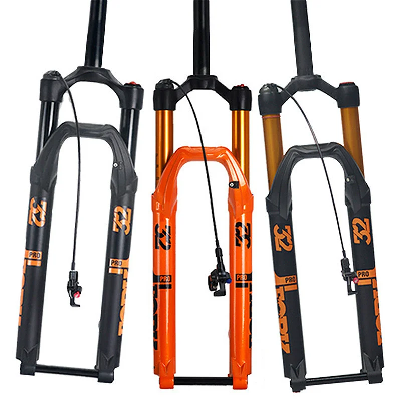 

ELYON MTB подвеска вилка 27,5 29 дюймов Велосипедная вилка Демпфирование отскок 140 мм путешествия дистанционное управление прямой велосипед возду...