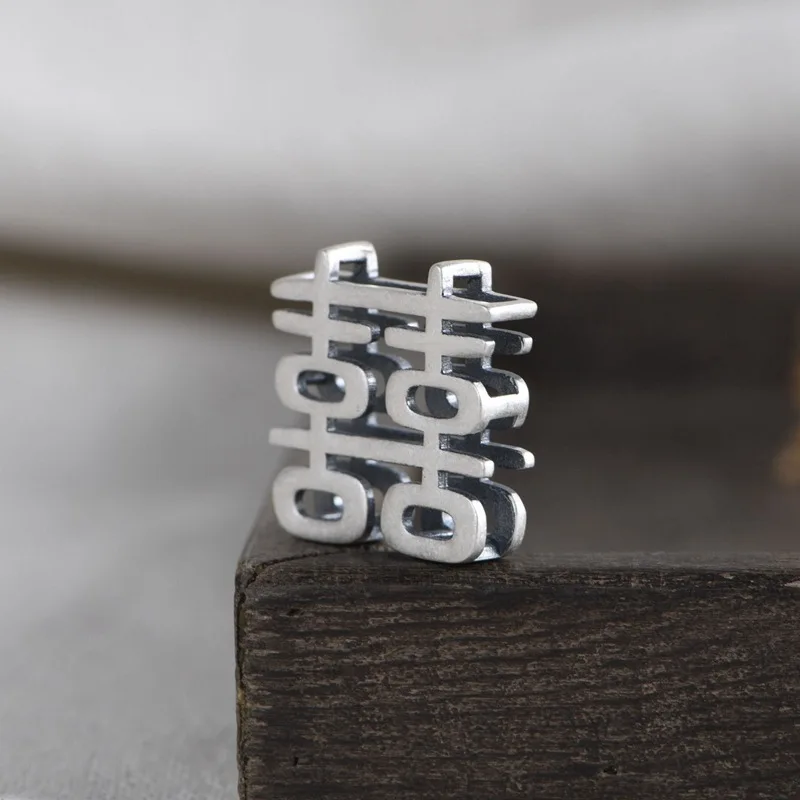 

Real 100% S990 Pure Silver Pendants For Women Men Couple Pendant Good Luck Pendant Chinese Charm Jewelry Gift Without Chain