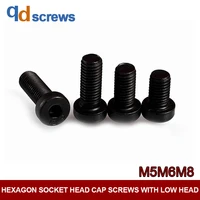 12 9 grade m5m6m8 thin head inside hexagon screw hexagon socket head cap screws with low head din7984