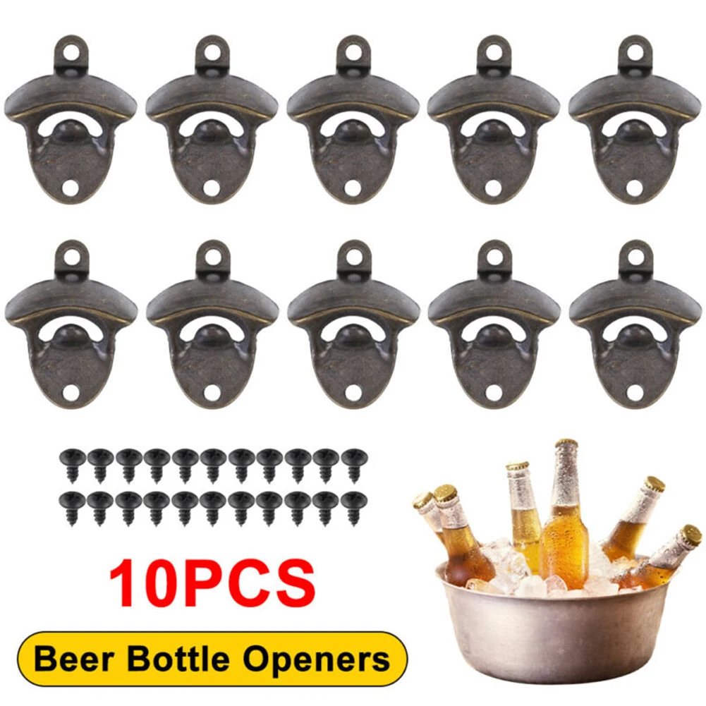 

Bar Bottle Openers Vintage Style Zinc alloy Kitchen Bronze Soda cap Beer Garage