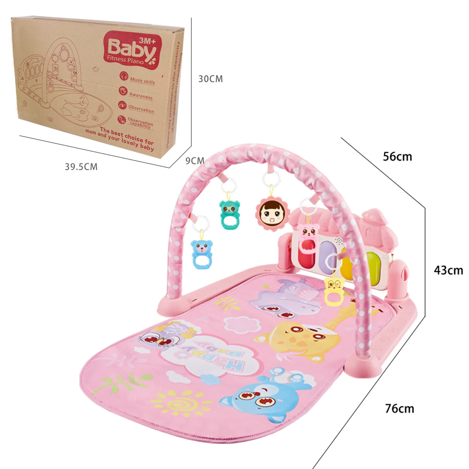 

New Baby Music Rack Play Mat Kid Rug Puzzle Carpet Piano Keyboard Infant Playmat Early Education Gym Crawling Game Pad Toy