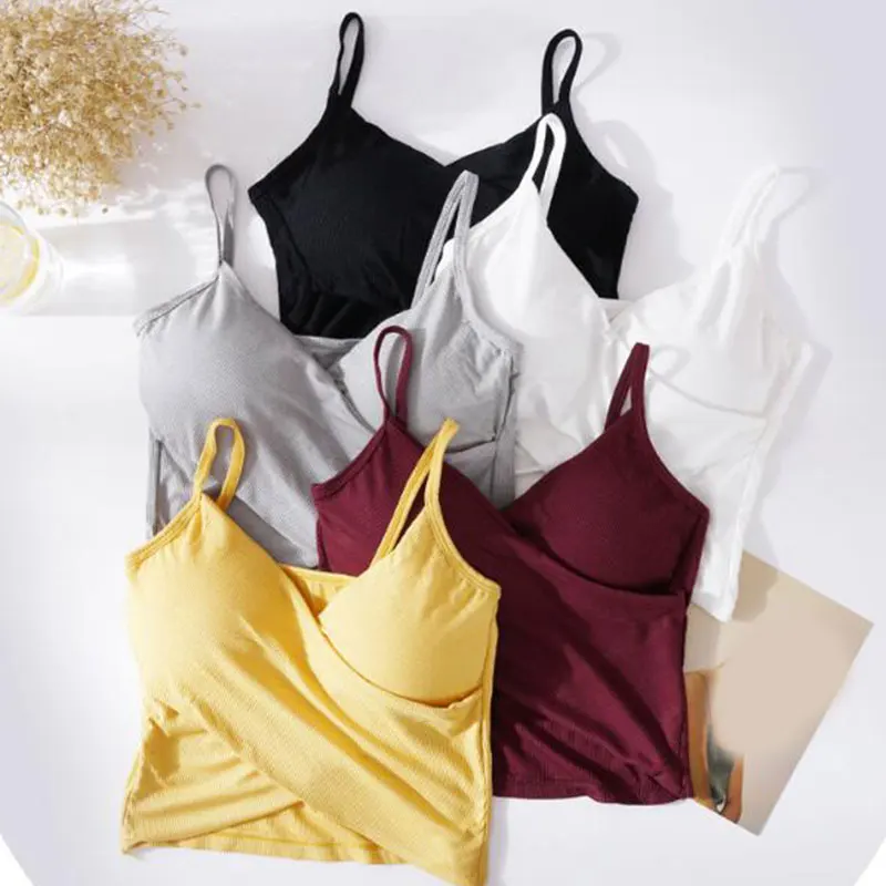 

European And American Style Beautiful Back Bra Sling Careful Machine Crossover Vest Padded Tube Bra Bandeau Top Polyester