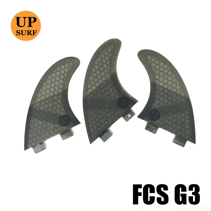 G3 black grey Плавник для серфинга fcs g3/g5 quillas fcs barbatana de плавник для серфинга fcs honeycomb стекловолокно 3 шт. в комплекте fcs плавники - Цвет: G3 black grey