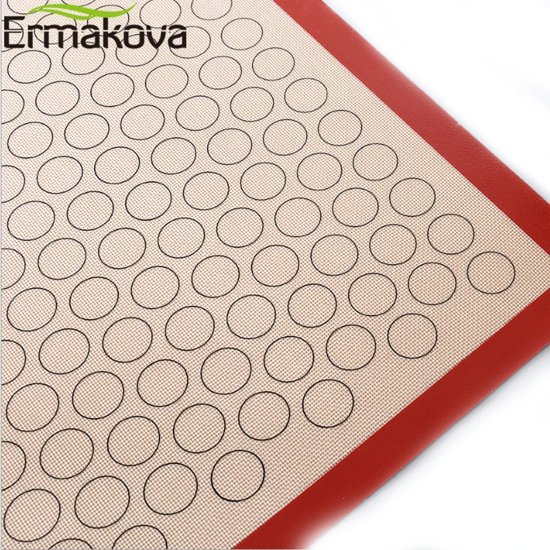 Антипригарный силиконовый коврик для выпечки ERMAKOVA макарон не содержит бфа