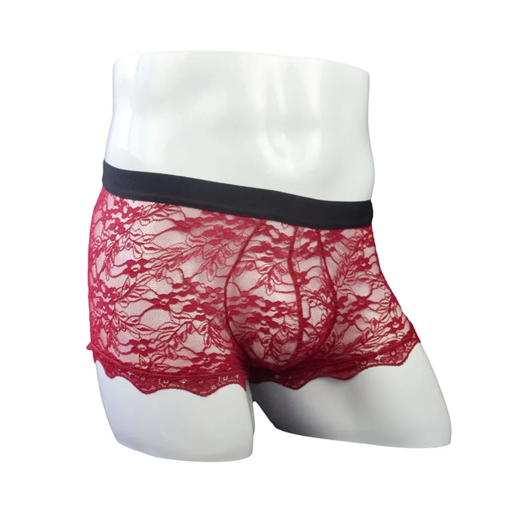 Мужское сексуальное нижнее белье прозрачные сетчатые трусы танга с заниженной