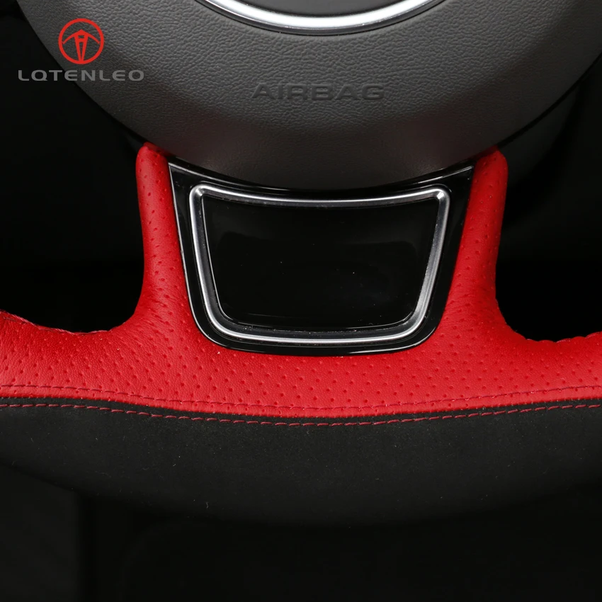 LQTENLEO красная кожа черная замша для Audi A1 A3 A4 2015-2016 A7 2012-2018 S7 2013-2018 RS7 2014-2015 |
