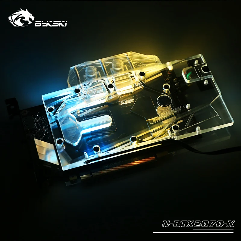 Видеокарта Bykski с полным покрытием графического процессора для NVIDIA Founders Edition RTX 2070