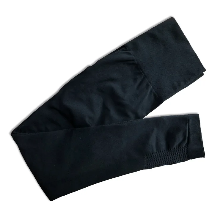 

ZQLZ Solid Color Stretch Seamless Leggings Women Fitness Running Gym Cropped Pants High Waist Fast Dry Tights Push Up Leggings