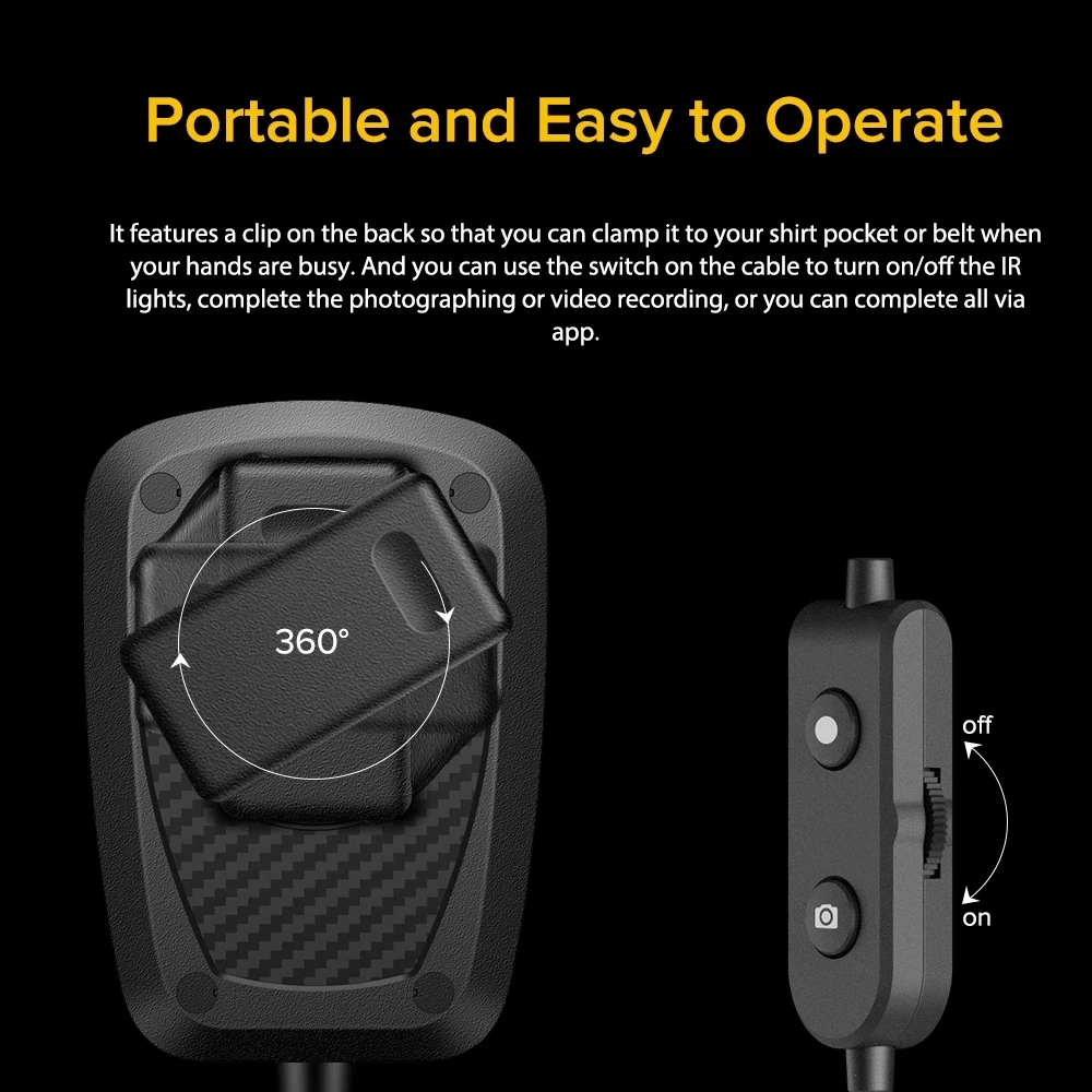 Original Ulefone 1080P Ultra-Wide Angle Camera Starlight Infrared UVC Night Vision Camera For Armor 9,10,11 SmartPhone Plug Play