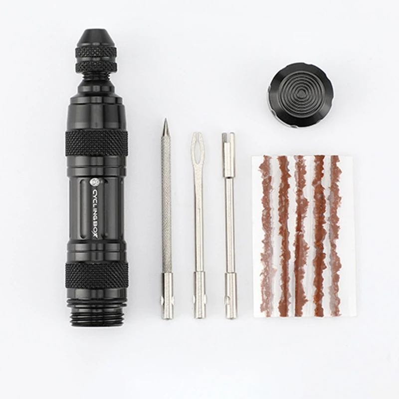 

Portable Bike Tire Repairer Kit Home Emergency Bicycle Repair Set Combination Rubber Strip Equipment Accessories for Mountain