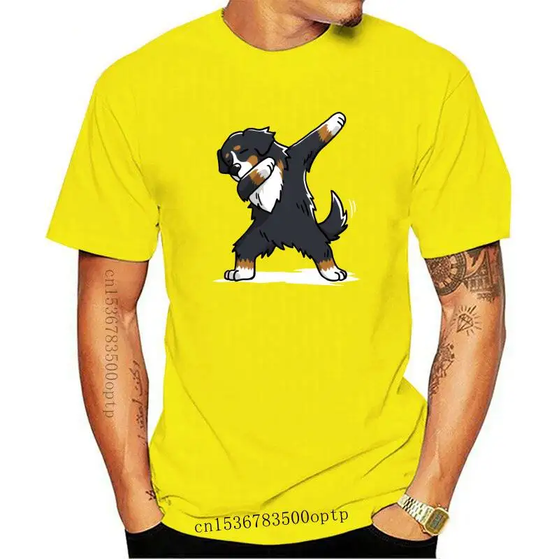 

New Tops T Shirt Women Funny Bernese Mountain Dog Dabbing Dress Sexy Harajuku Cotton Female Shirt