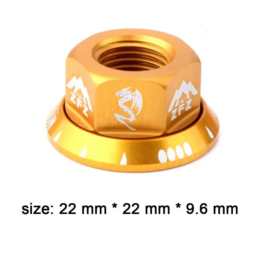 

1pc Multifunctional Bicycle Hub Nuts M10 Fixed Gear MTB Road Folding Bike Screw Bolt Aluminum Aluminum Alloy Hub Nut Drop
