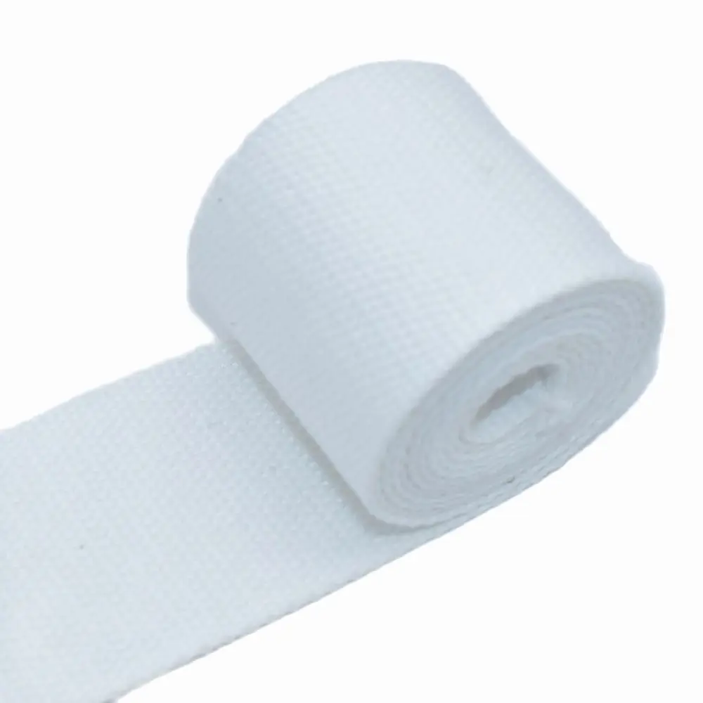 

2" White Cotton Bag solid-colored Webbing Belt Fabric Belt Canvas Webbing Bag Crafts Textile Sewing Accessories for Bag Strap