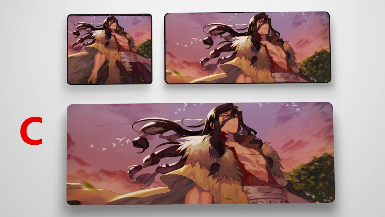 C Dr Stone Anime Game Mouse Pad Profession PC Large Mats - Цвет: C
