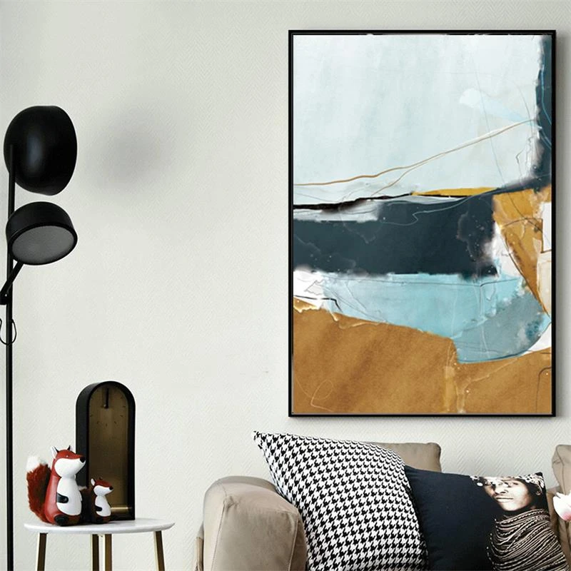 Абстрактная мраморная Настенная картина разных цветов холст постеры и принты