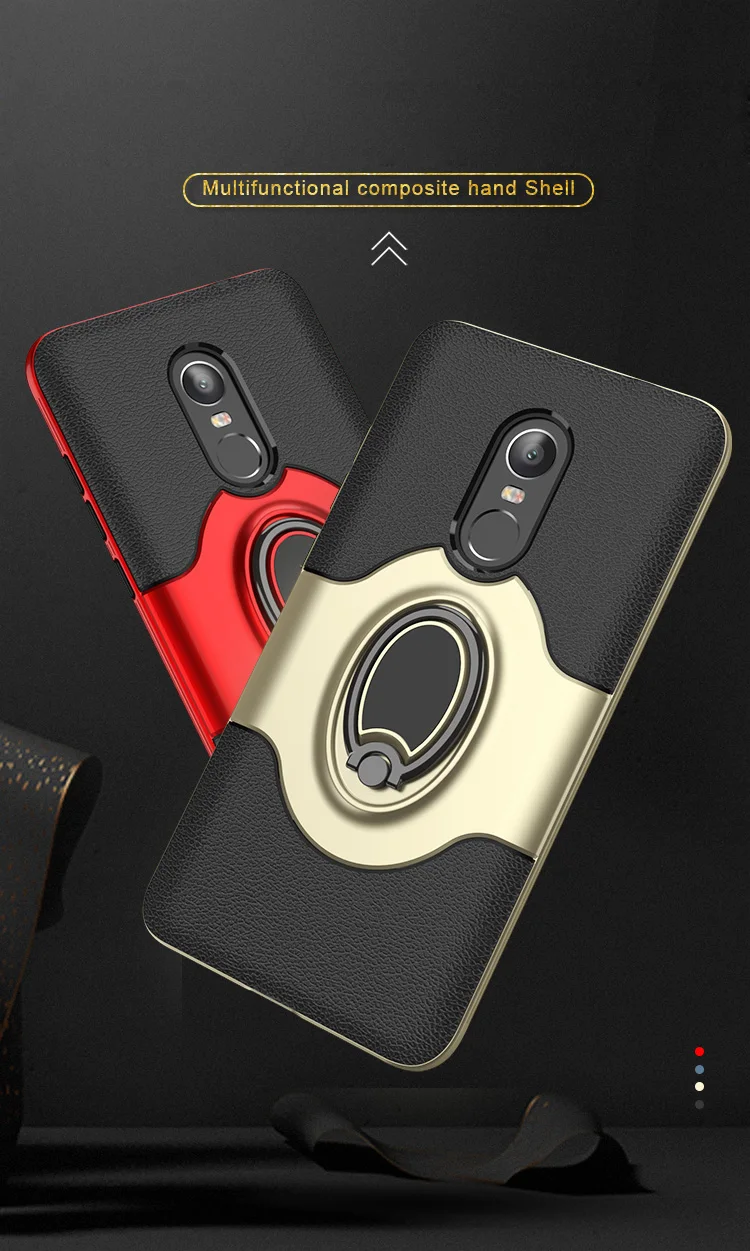 Для Xiaomi Redmi Note 4X4 чехол-подставка с кольцом магнитный держатель на вентиляционное отверстие автомобиля держатель подставка чехол для Xiaomi Redmi Note 4X Чехол