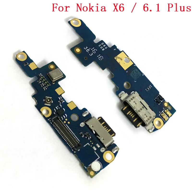 usb порт для зарядки док-станции гибкий кабель для Nokia 3 5 6 7 8X5/5,1 Plus X6/6,1 Plus