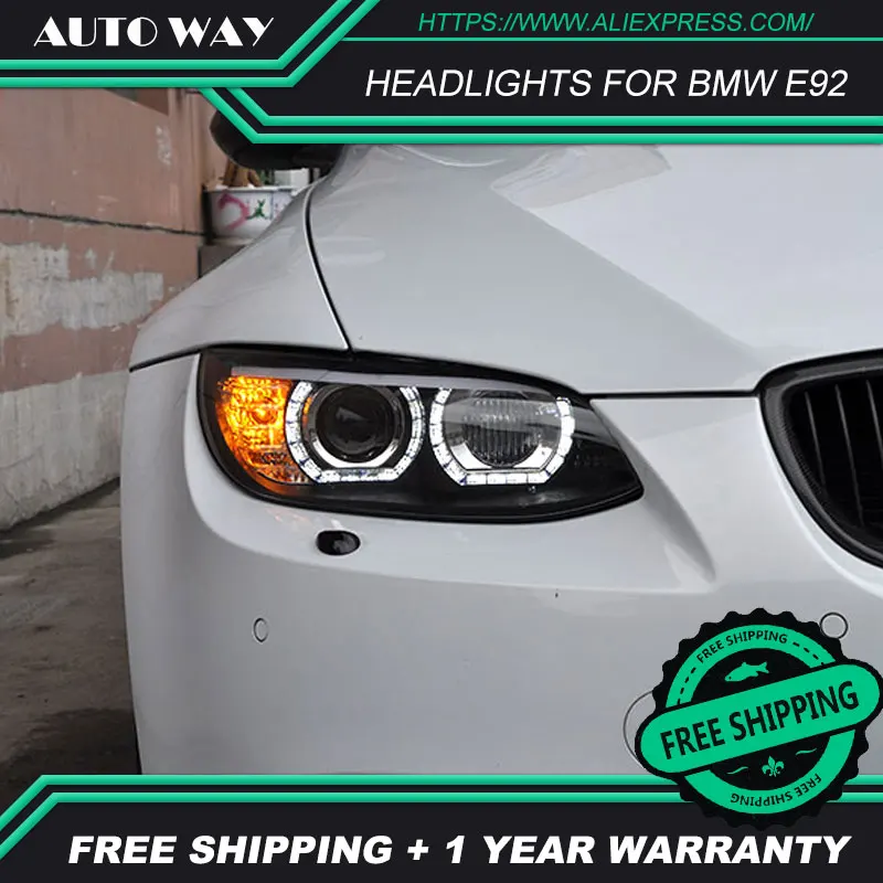 Чехол для стайлинга автомобиля BMW M3 328i 335i 330i E92 E93 2006 2012 светодиодный фары H7 D2H