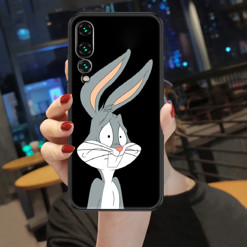 

Bugs Bunny Phone case For Huawei P Mate P10 P20 P30 P40 10 20 Smart Z Pro Lite 2019 black 3D prime fashion waterproof soft