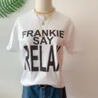 Sunfiz HJN Frankie Say Relax Shirt Tv Show футболка друзей Tee от Friends Tv Series подарок для друзей Рождественский подарок