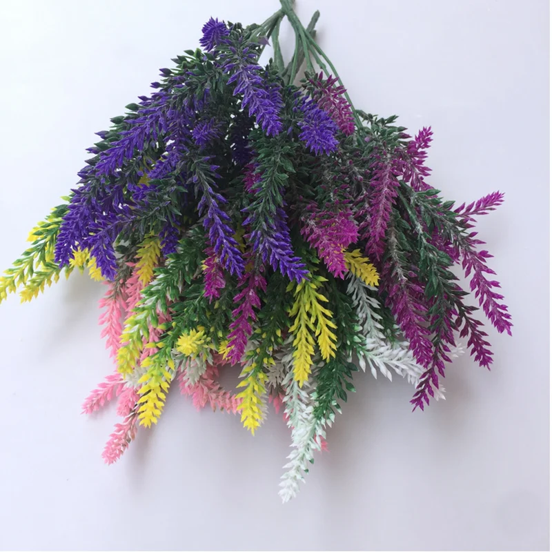 Искусственный цветок лаванды искусственный для рабочего стола украшение