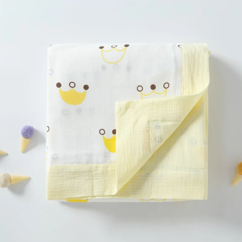 

Baby Cotton Breathable Thicken Cover Blanket Infant Six Layers Gauze Water Absorbing Bath Towel Newborn Super Soft Embrace Quilt