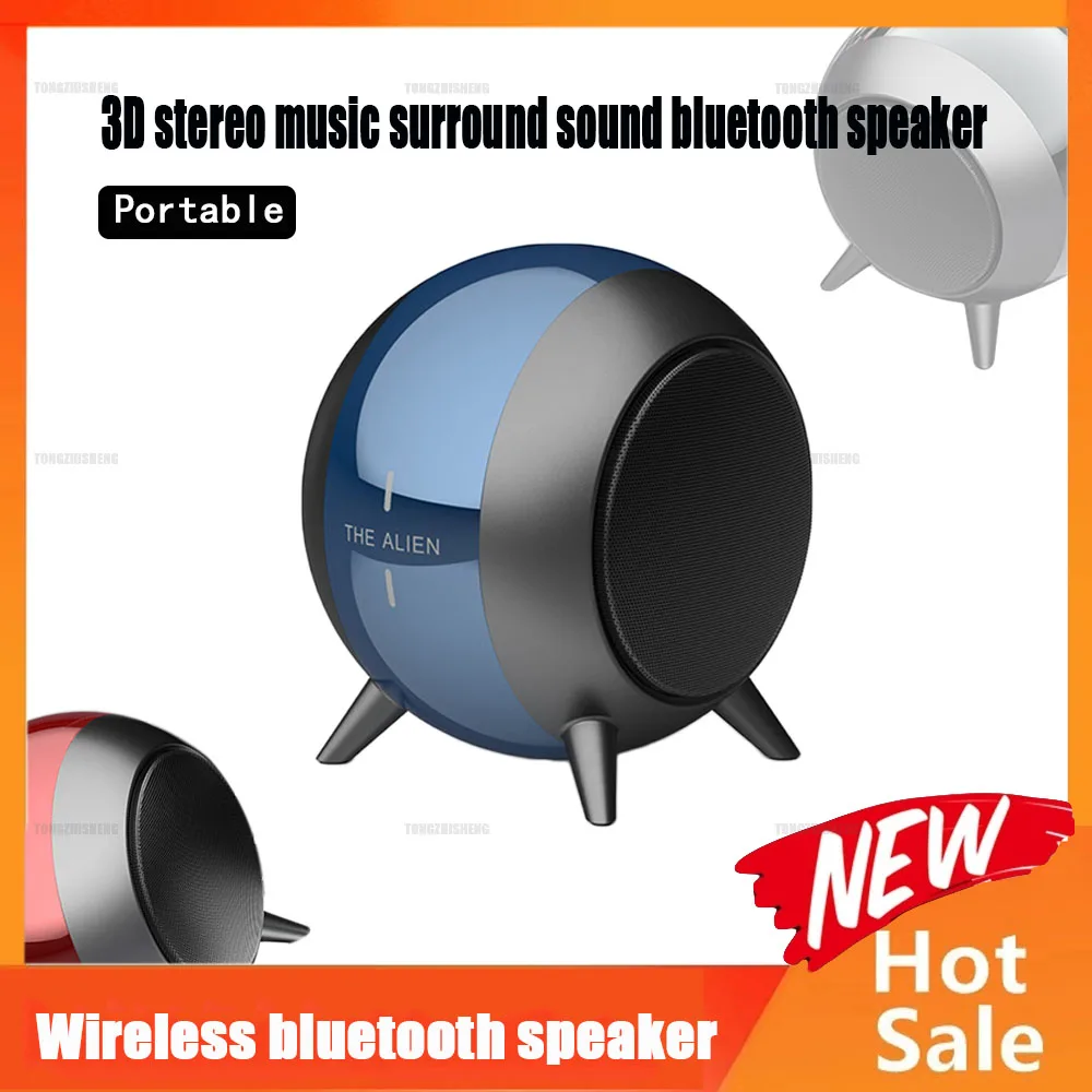 

Bluetooth audio wireless Bluetooth speaker mini metal ball portable subwoofer 3D stereo music surround sound Bluetooth speaker