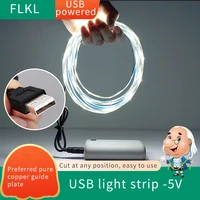 led lights with usb charging treasure power supply dormitory bedside low voltage 5v decorative self adhesive desktop background