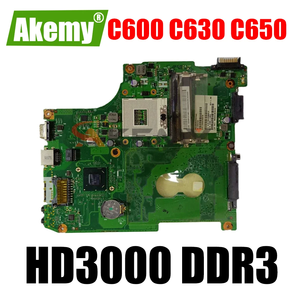 

Материнская плата AKEMY для ноутбука toshiba satellite C600 C630 C650 V000238070 HM65 GMA HD3000 DDR3, протестирована полностью