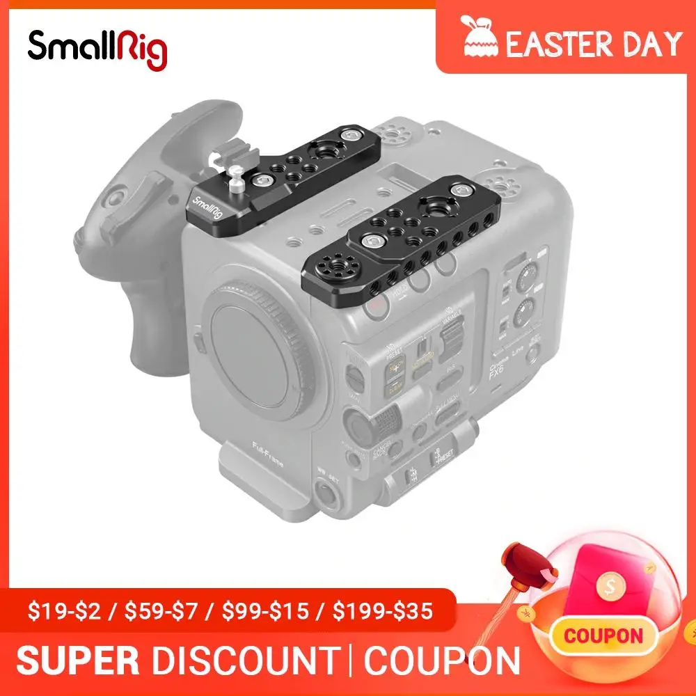 Верхняя пластина SmallRig для Sony FX6 с несколькими резьбовыми отверстиями 1/4 дюйма 20