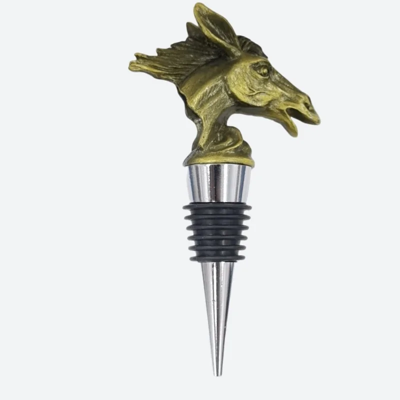 Zinc Alloy Wine Pourer Bottle Stoppers Horse Head Bar Tools Wedding Party Drinks Wine Aerators Kitchen Accessories images - 6