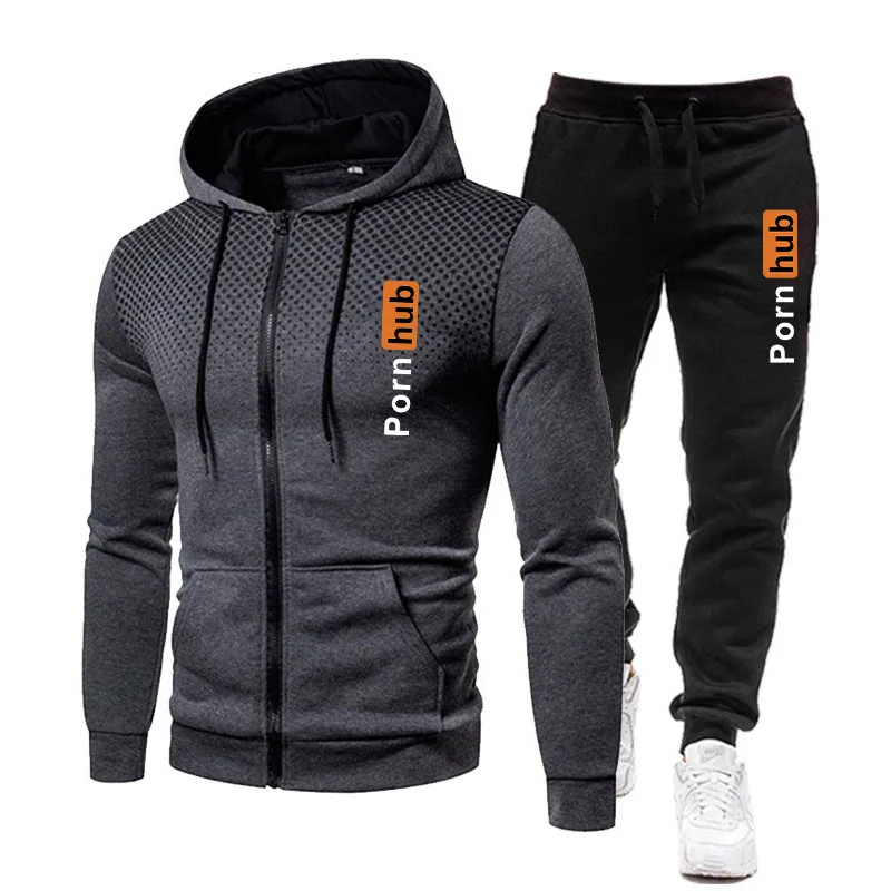 

Spring and Autumn Men's Sports Suit + Pants Harajuku Sportswear Casual Men's/Women's Sports Spotted Sportswear Brand Sportswear