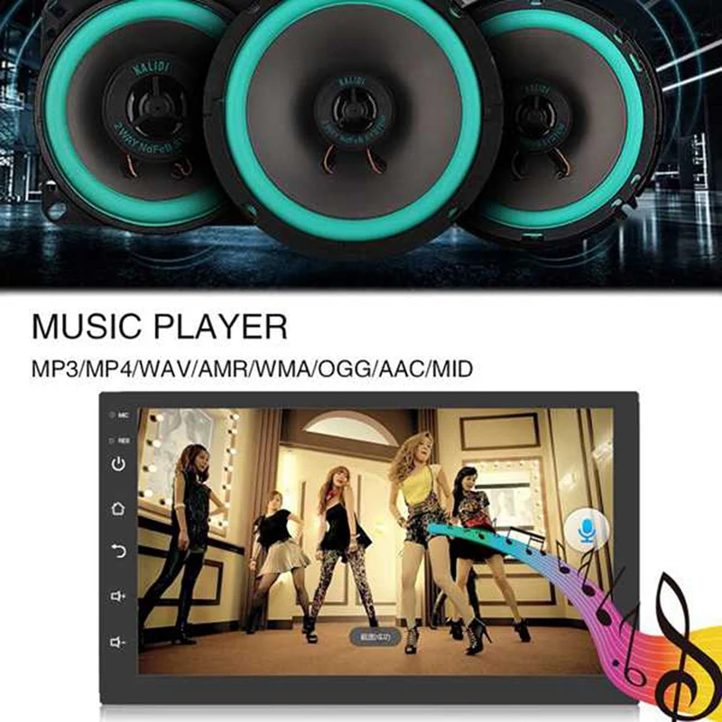 

7 Inch Android 10.0 2Din Car Stereo Radio GPS Navigation WIFI Bluetooth Audio Universal Multimedia Radio Player