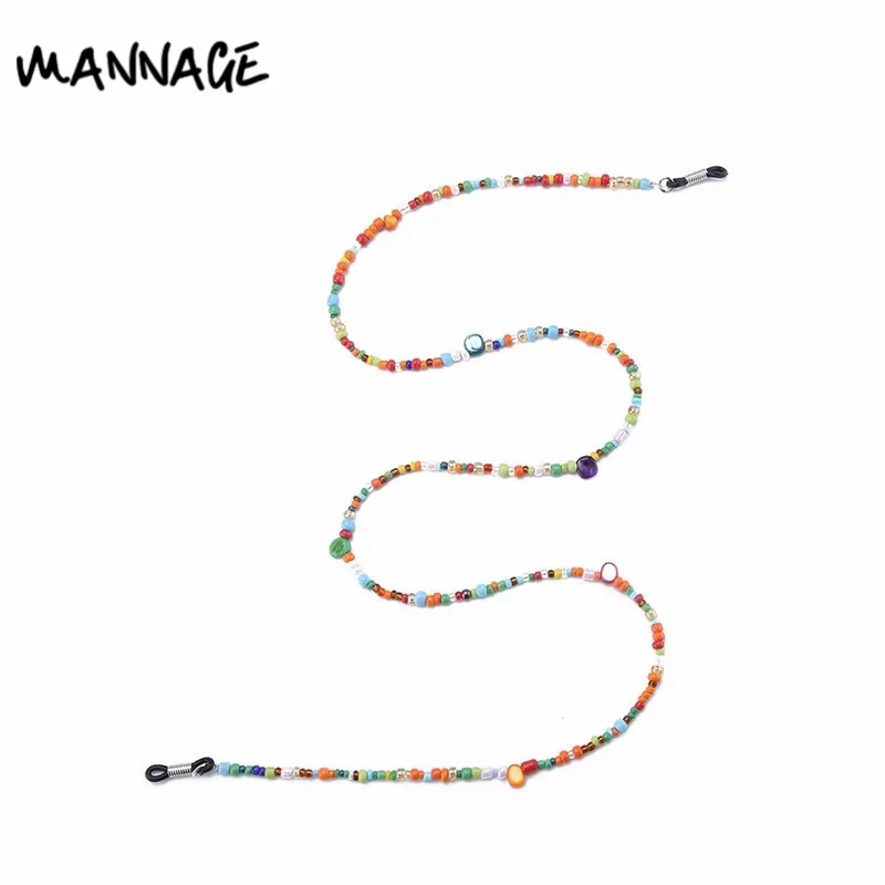 75 см красочные очки из бисера цепь ручной работы против скольжения